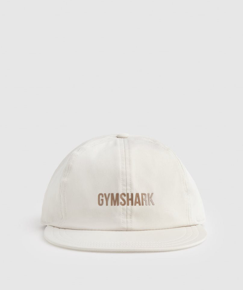 Gymshark Flat Peak Caps Cream | CA D5A7N6